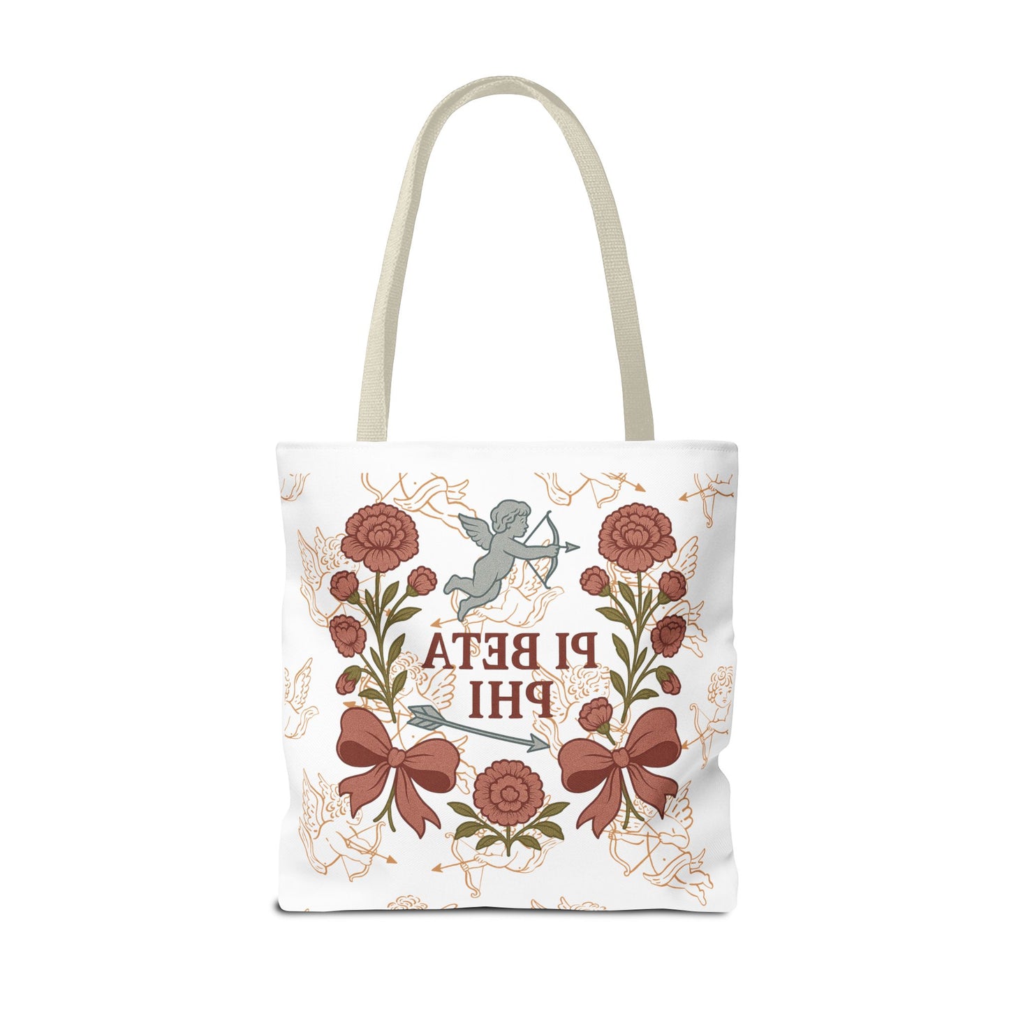 Floral Pi Phi Sorority Tote Bag