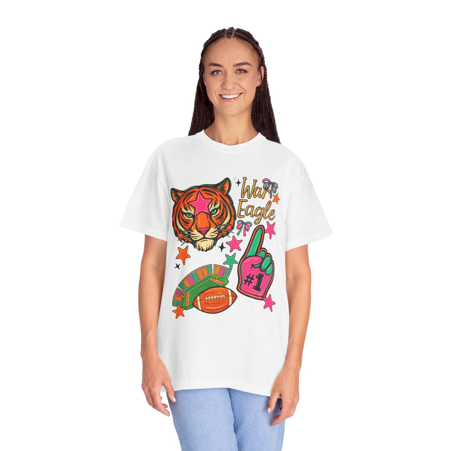 Vintage Preppy Tiger Football Game Day Unisex T-shirt