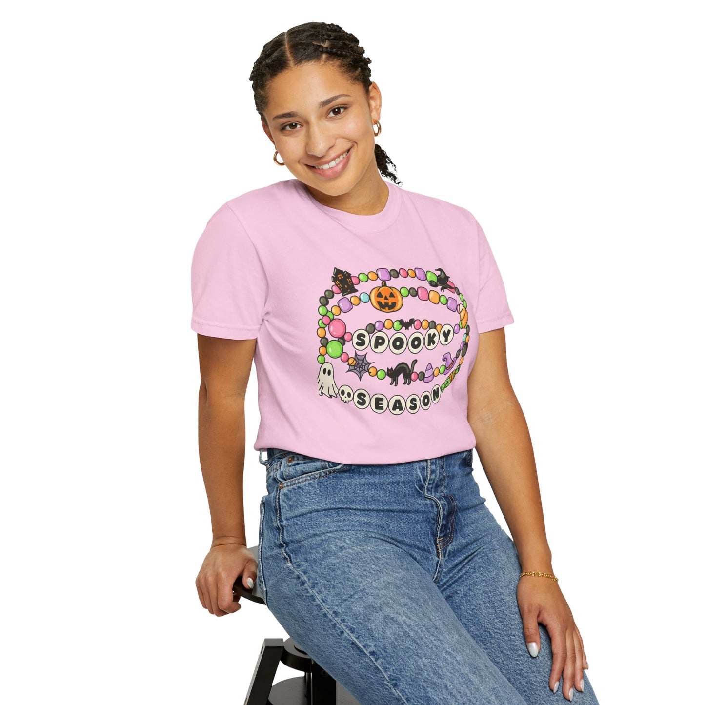 Spooky Season Friendship Bracelet T-shirt | Halloween Fun, Unisex Tee