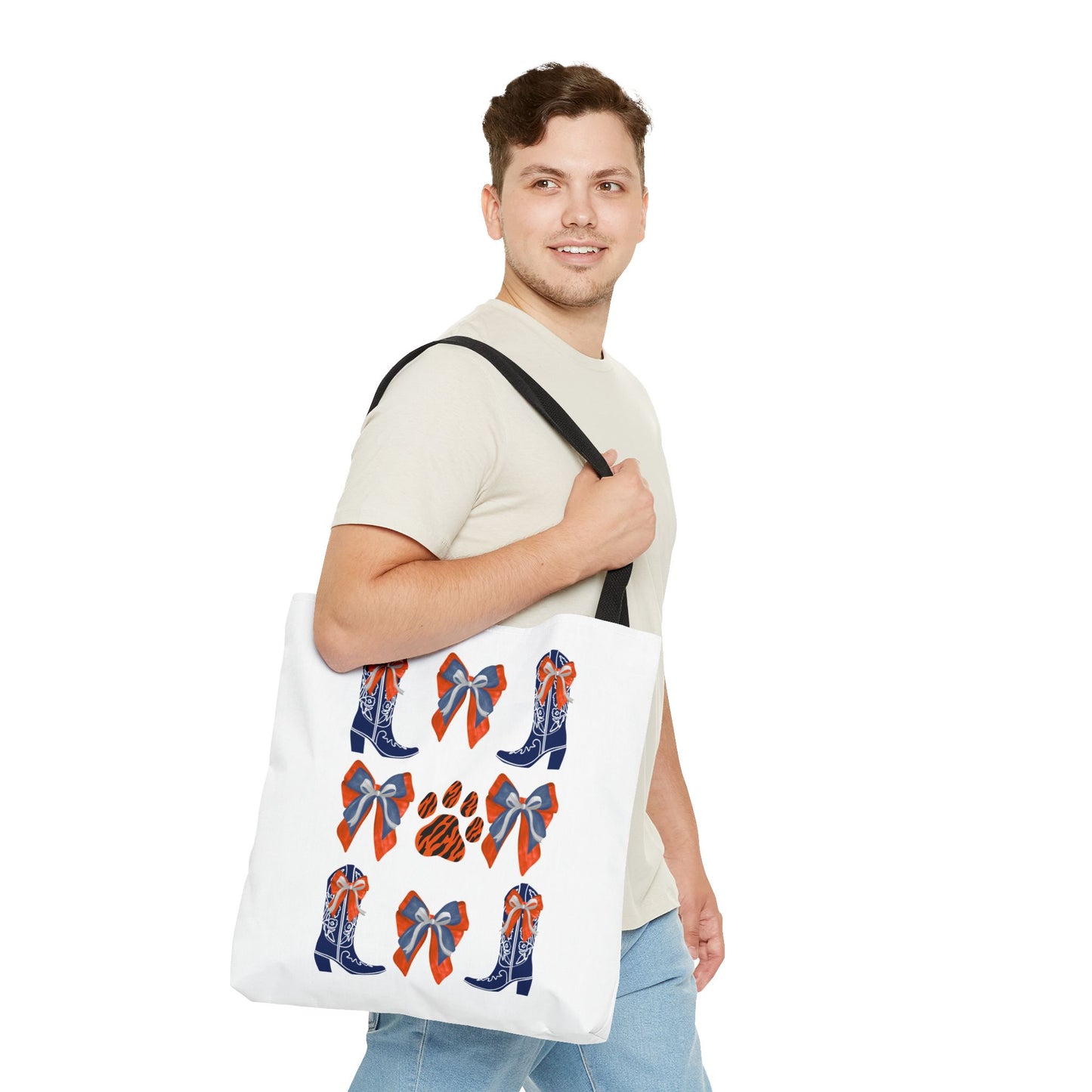 Au Tigers Spirit Tote Bag, Cute Accessories, Back to School, Gift for Sports Fans, Cheerleading Team Bag, war eagle, go tigers, auburn game day, auburn fan gift, graduation gift, auburn alumni