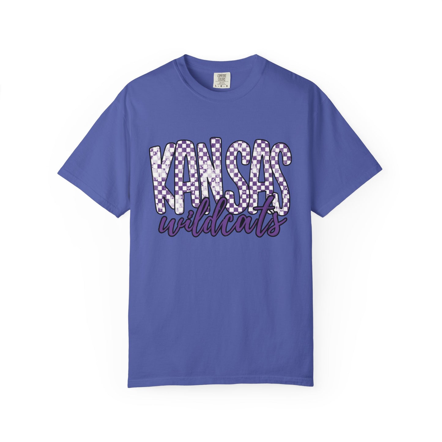 Kansas Wildcats Garment-Dyed T-Shirt | Unisex College Apparel