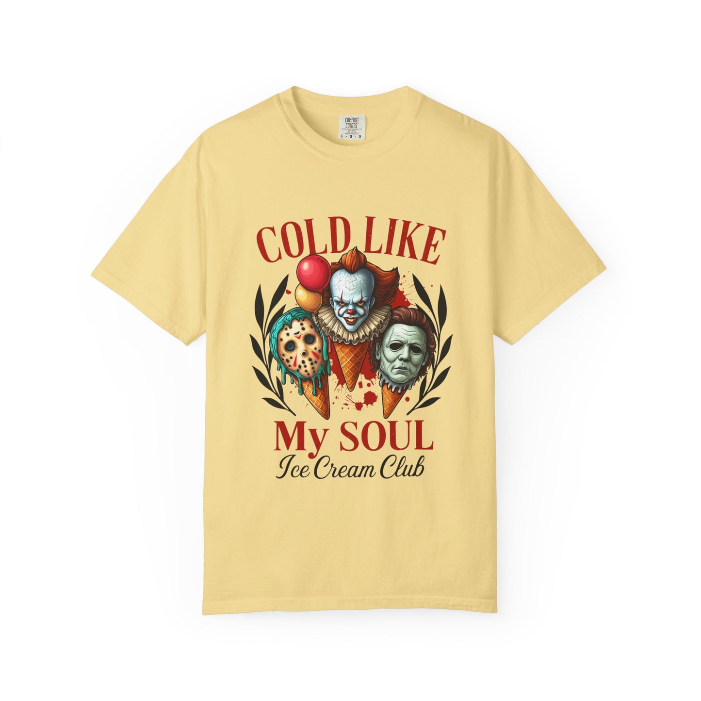 Chilling Soul T-Shirt, Vintage Horror Tee, Unisex Graphic Shirt, Ice Cream Lovers Gift, Fun Movie Merch
