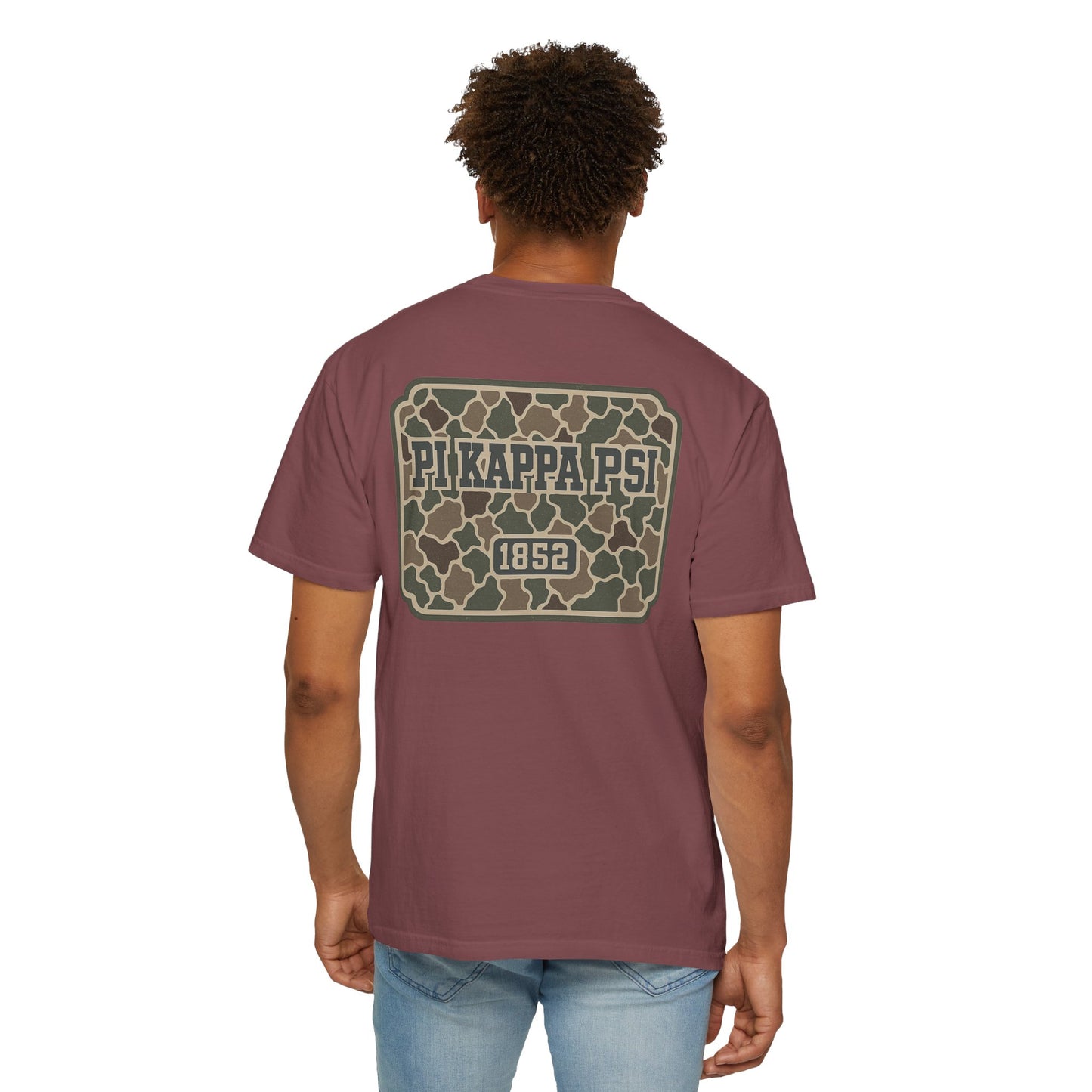 Unisex Garment-Dyed T-shirt with PiKappaPsi Design, Casual Tee, College Apparel, Greek Life Shirt, Unique Gift, Brotherhood T-shirt