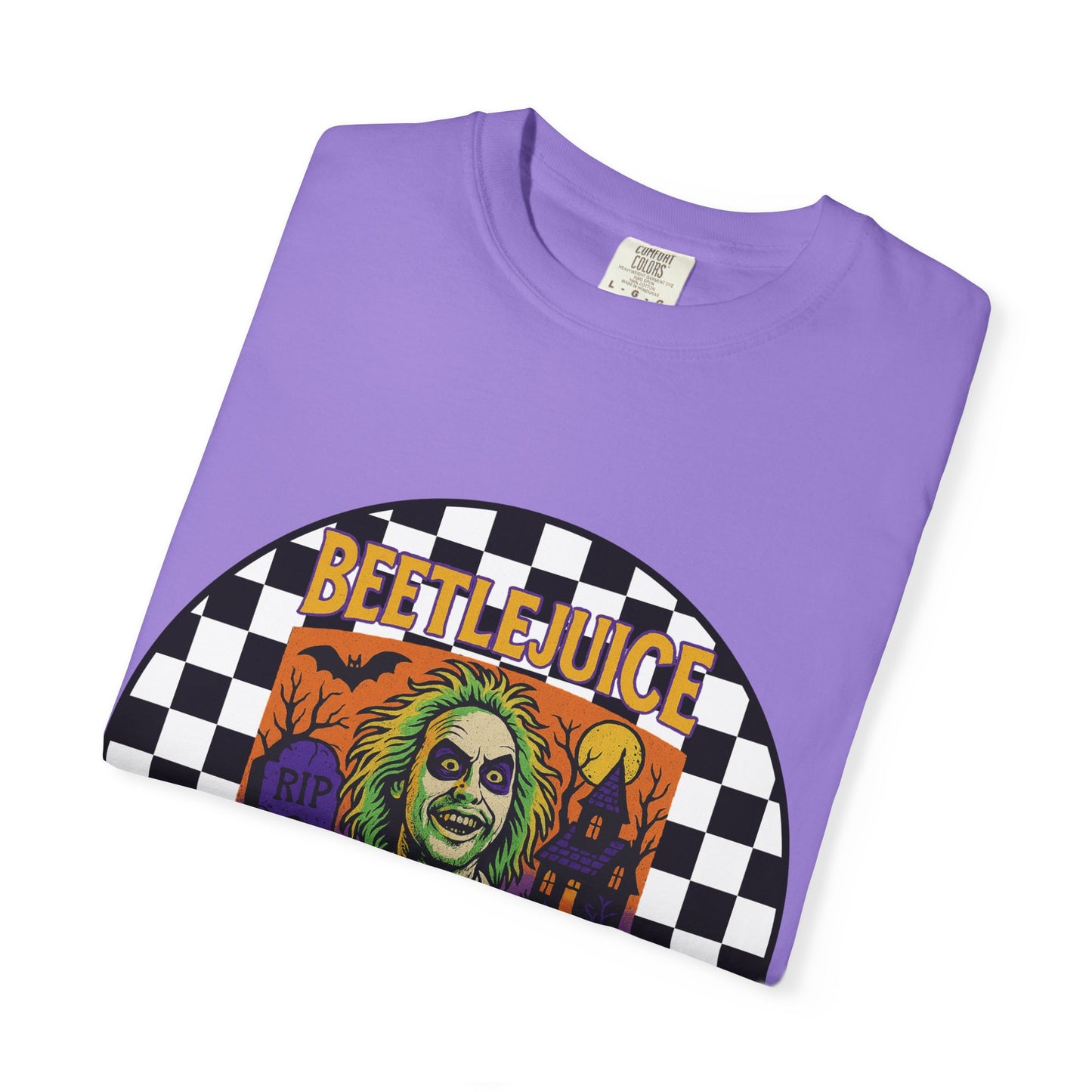 Beetlejuice Unisex T-shirt, Spooky Graphic Tee, Halloween Costume Shirt, Movie Fan Apparel, Eerie Clothing Gift