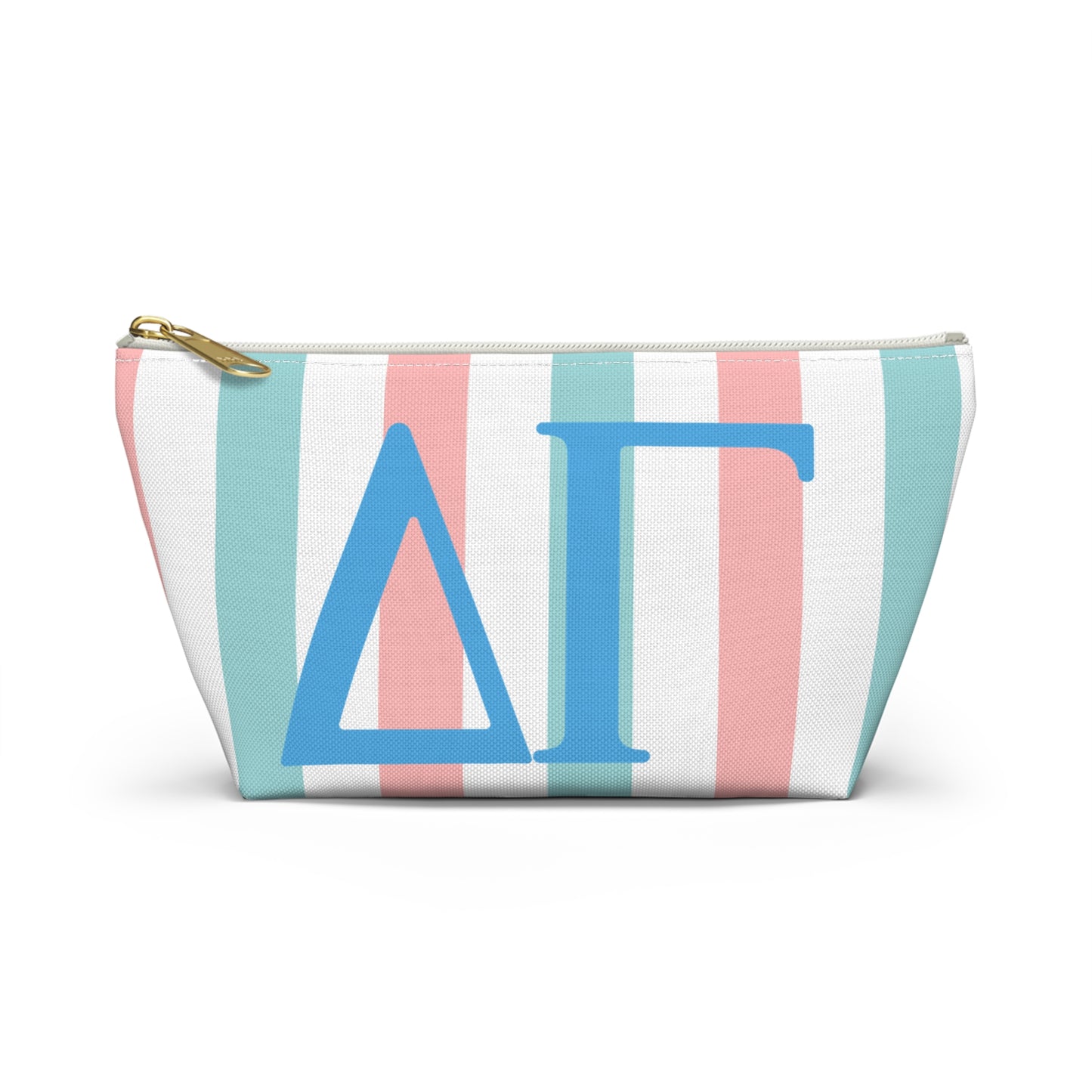 DG Greek Letter Accessory Pouch, Makeup Bag, Travel Toiletry Organizer, Personalized Gift, Sorority Essentials, Deltas, Greek Life