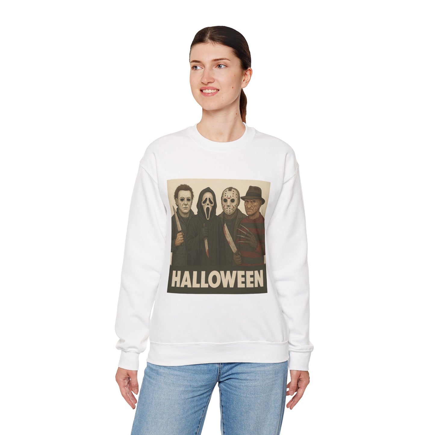 Spooky Movie Crewneck Sweatshirt - Halloween Horror Apparel