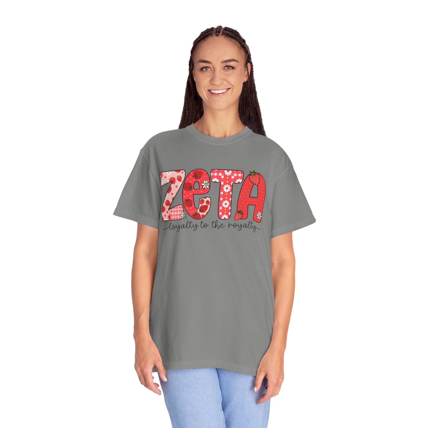 ZTALoyalty T-Shirt, Unisex Garment-Dyed Tee, Perfect for Sorority Events, Greek Life Apparel, Custom Festive Shirt, Everyday Casual Wear