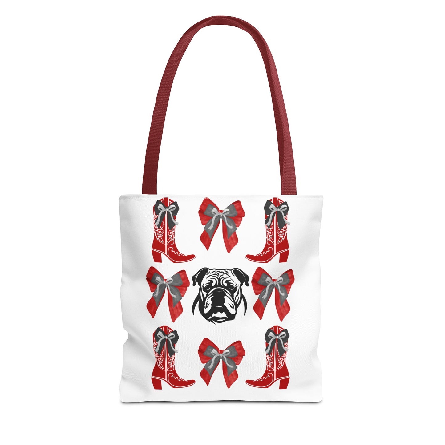 UGA Bulldogs Coquette Bow Tote Bag