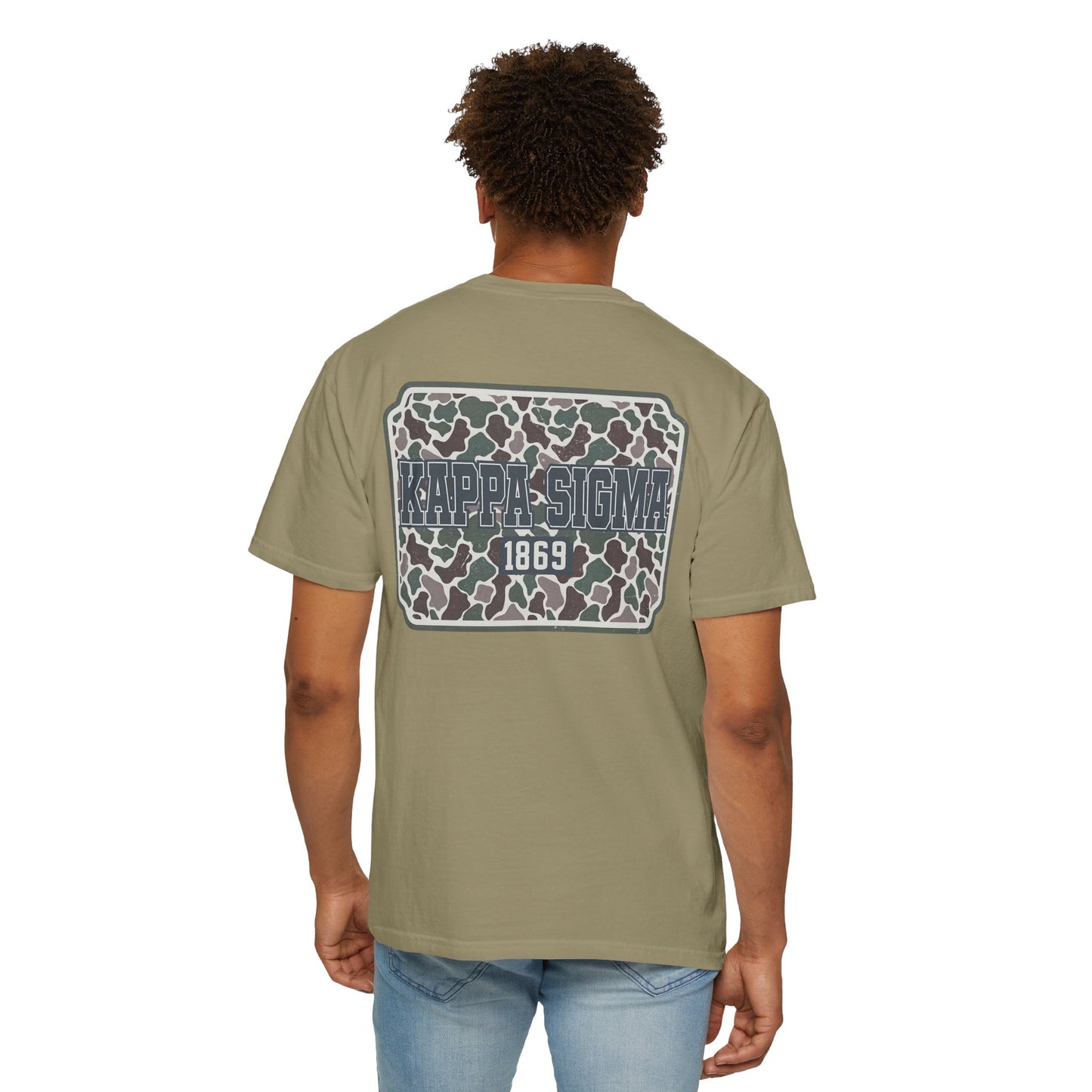 Kappa Sigma Garment-Dyed Unisex T-Shirt, Casual Wear, Greek Life Apparel, College Student Gift, Comfy Streetwear