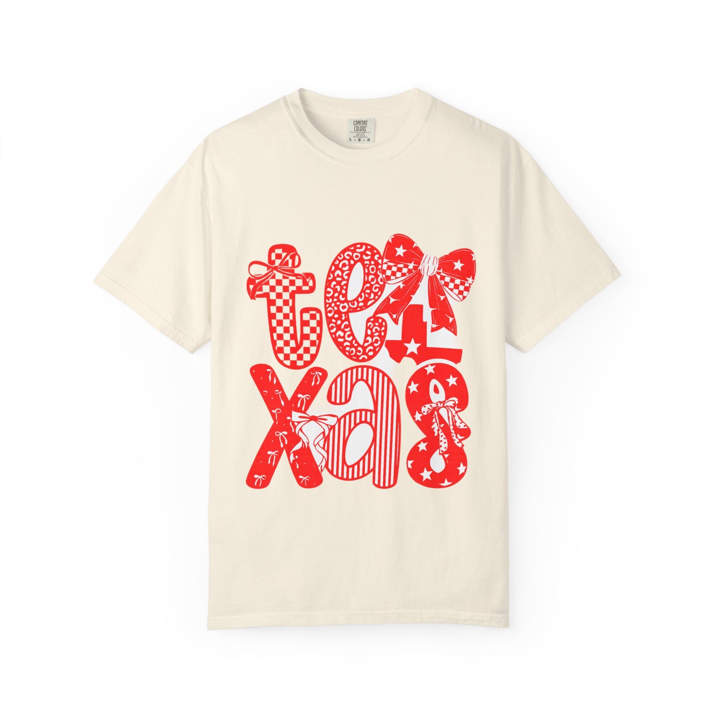 RAIDER Cheer Unisex Garment-Dyed T-shirt | Fun Summer Wear, Texas Pride, State Fair Outfit, Gift for Texans, Casual Daily Tee