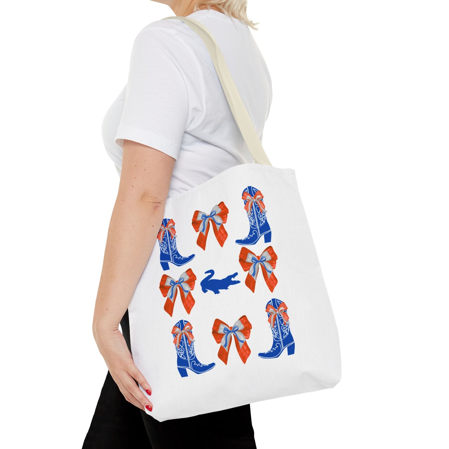 FL gators game day tote bag, UF fan gift, UF alumni, graduation gift, college student gift, chomp! chomp!, florida fan gift, florida game day, go gators