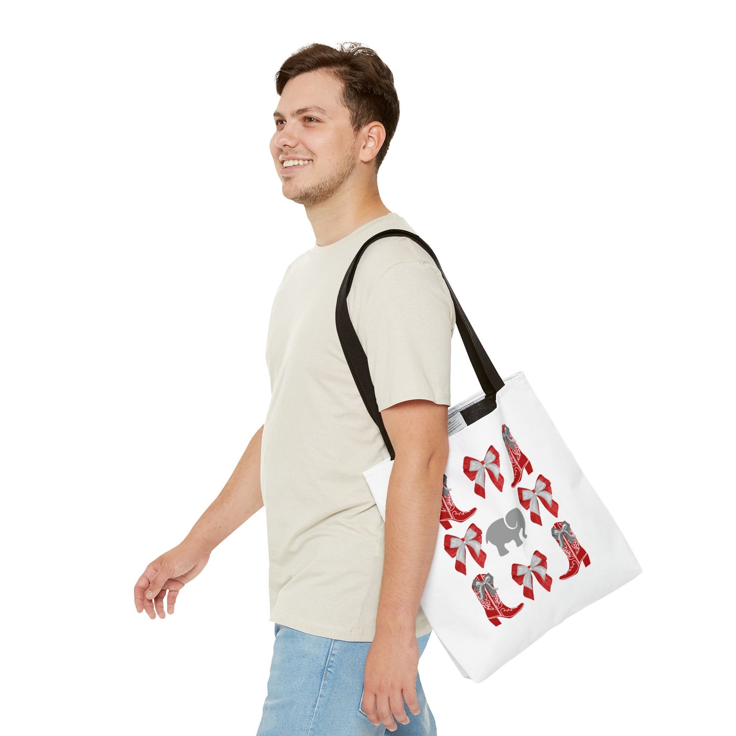 bama game day tote bag, tuscaloosa alabama gift, graduation gift, UA alumni, roll tide, rtr gift, bama fan gift, crimson tide gift, college student gift