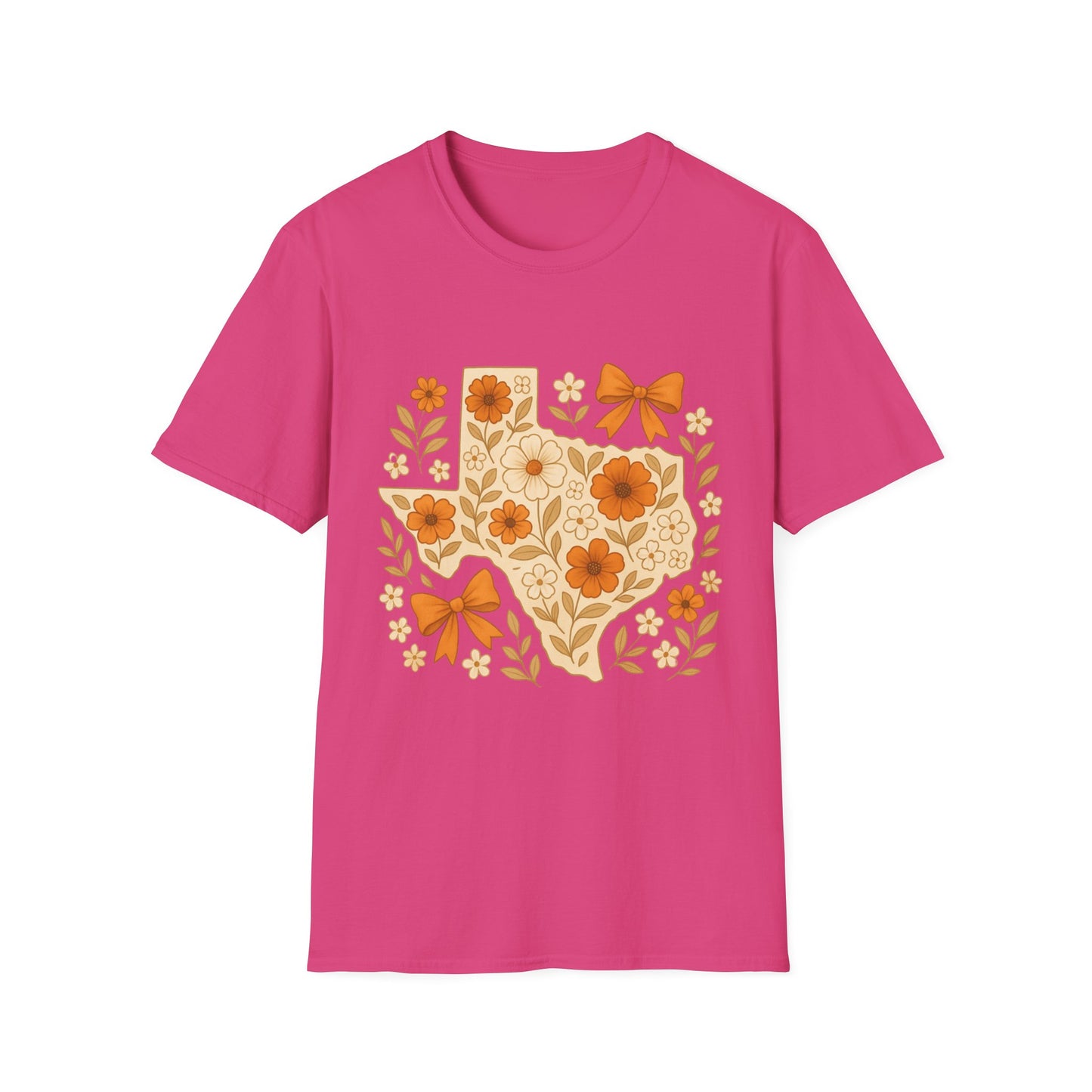 Texas Floral Unisex T-Shirt, Gift for Texans, Spring & Summer Wear, Festival Attire, Southern Charm Shirt