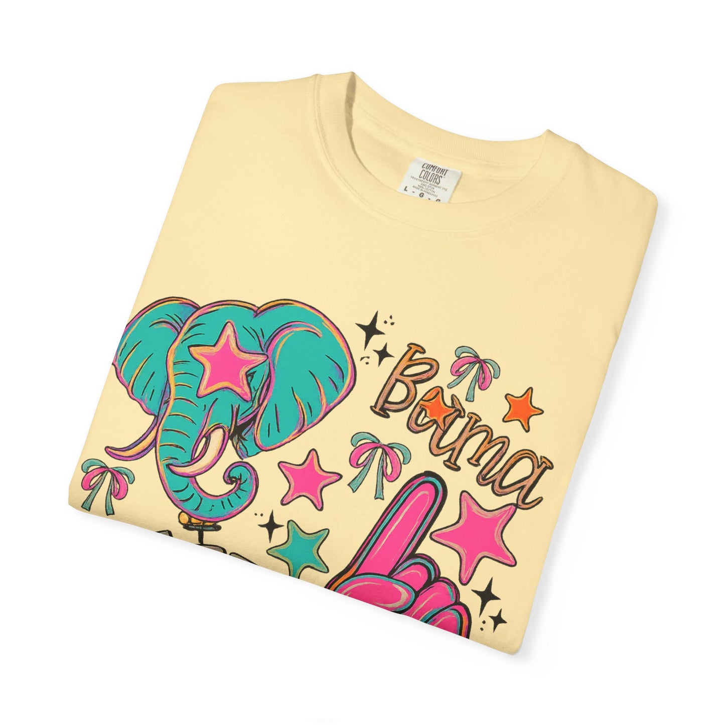 Preppy Neon Elephant Fan T-Shirt