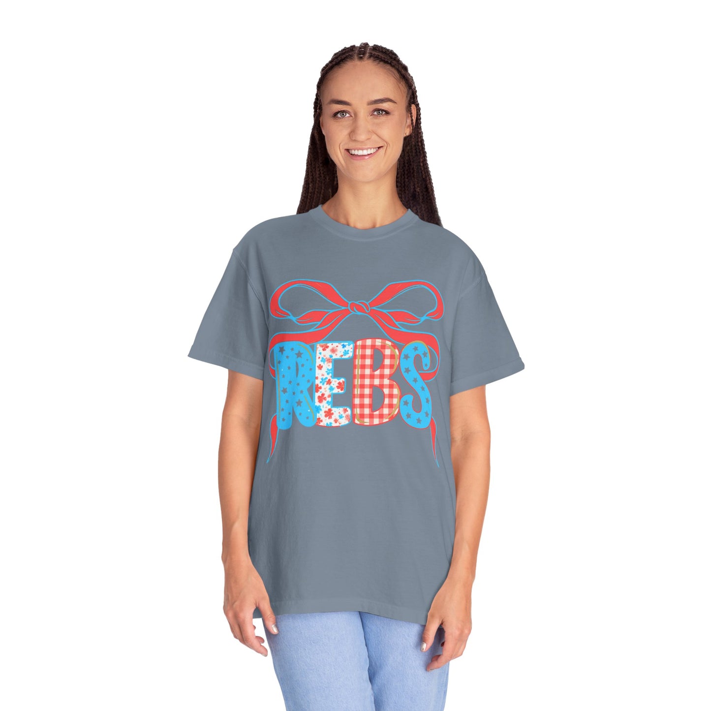 MS Rebs Floral Patriotic T-Shirt
