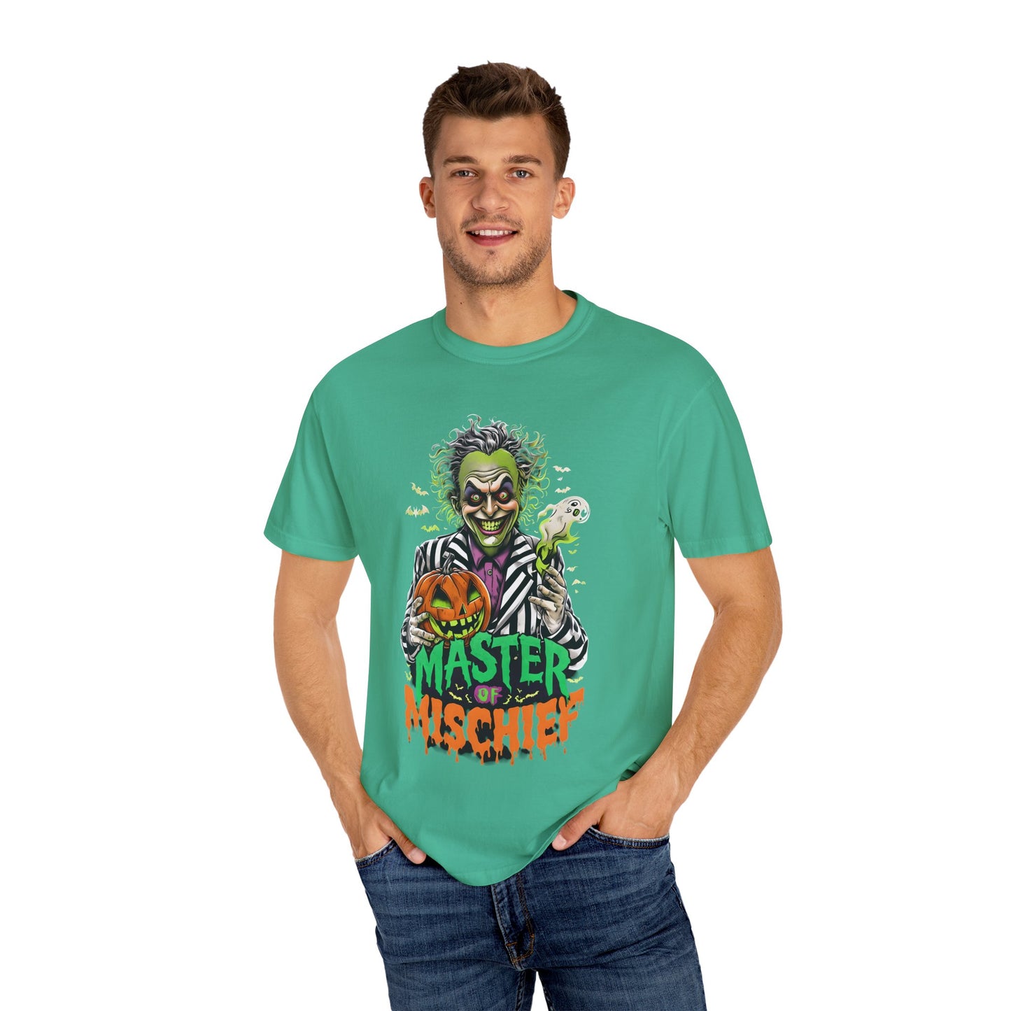 Master of Mischief Unisex T-Shirt, Halloween Party Shirt, Costume Tee, Spooky Gift, Fall Apparel, Graphic Tee