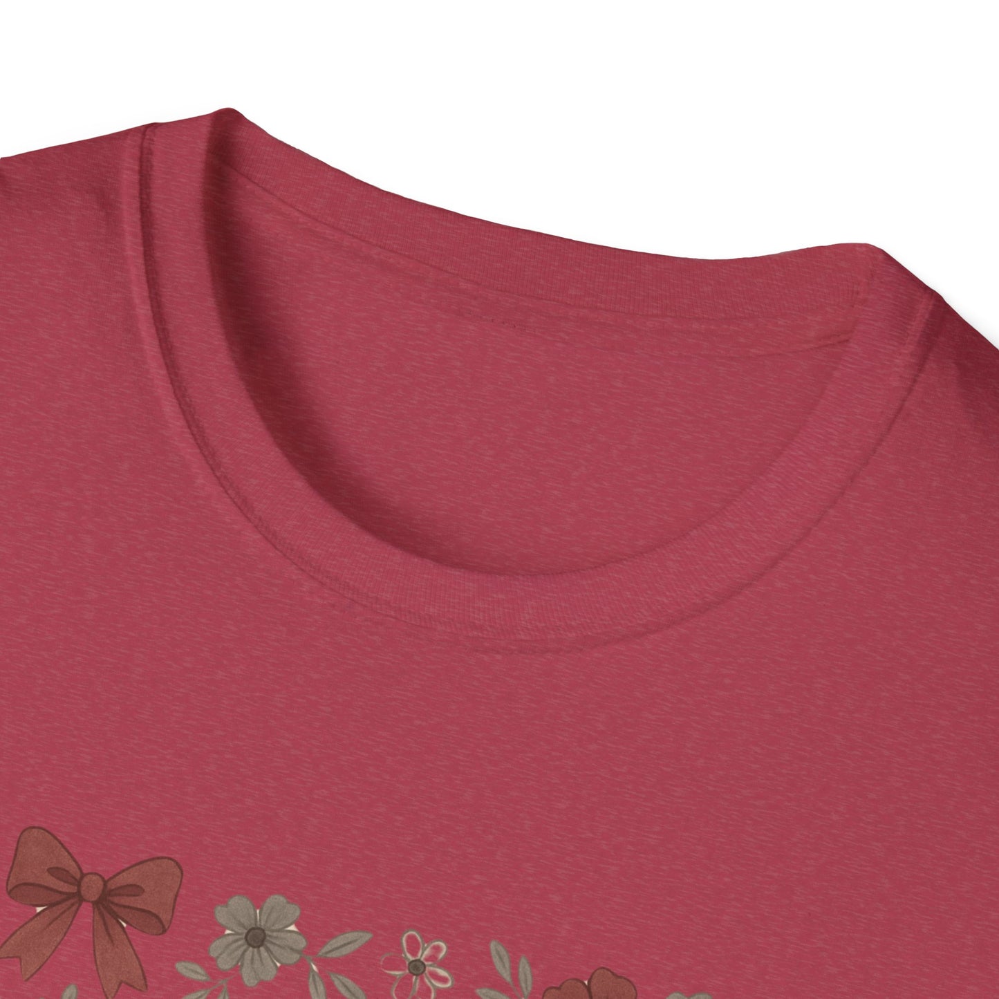 Texas Floral Unisex Softstyle T-Shirt, Vintage Texas Tee, Texas Pride Shirt, Casual Wear, Gift for Texas Lovers, Holiday T-Shirt