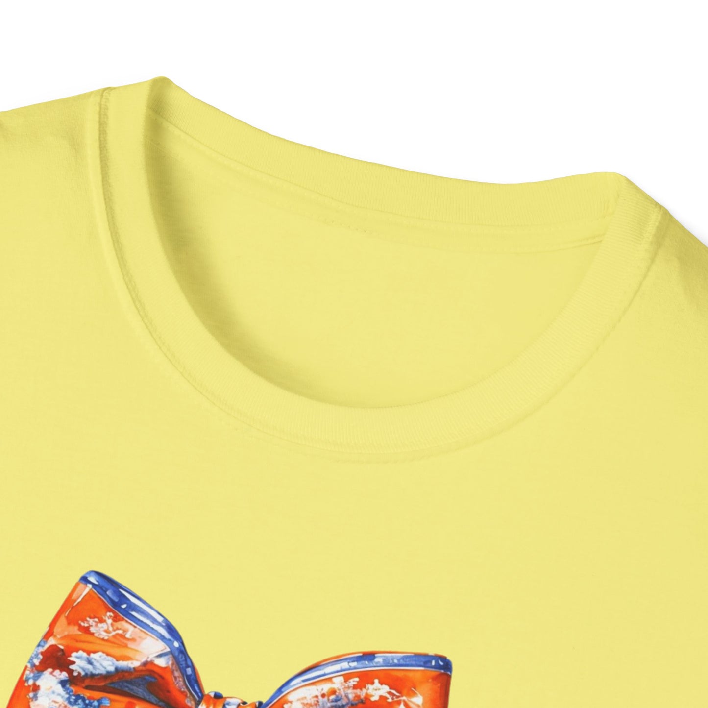 AU Coquette Boot Bow Cheerful Unisex T-Shirt with Bow Design - Perfect for Game Day, Sports Fans, Birthdays, and Casual Wear, Go Tigers!