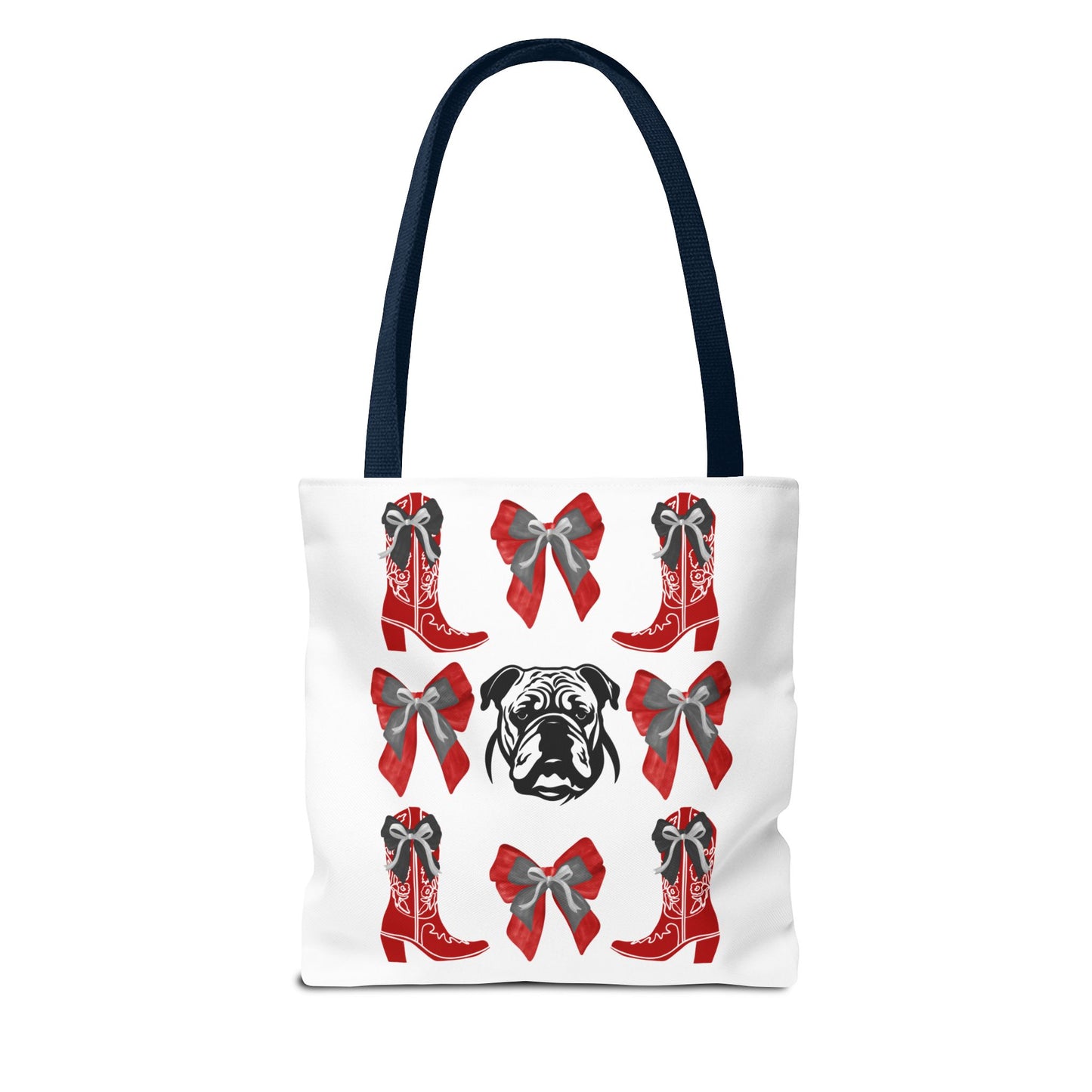 UGA Bulldogs Coquette Bow Tote Bag