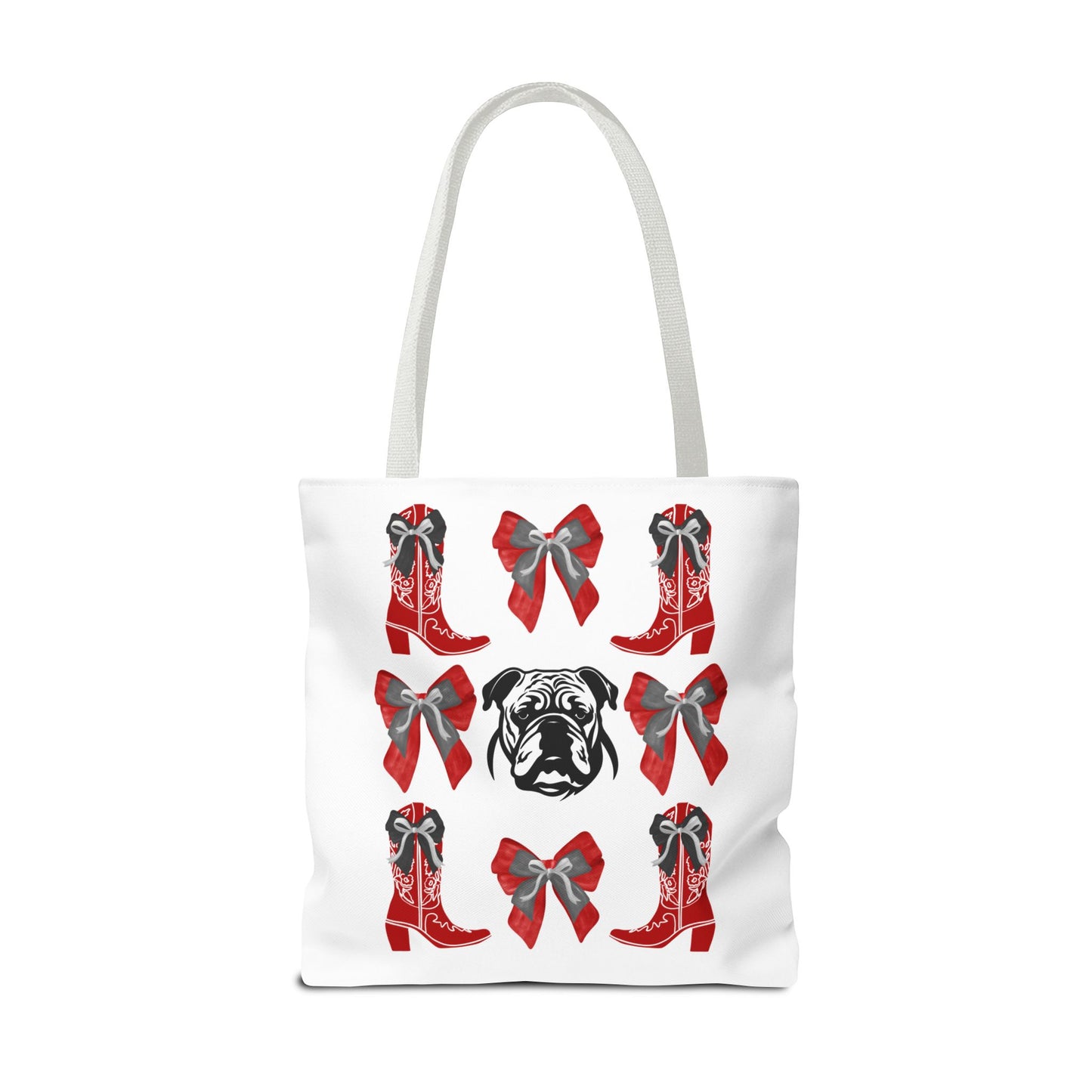 UGA Bulldogs Coquette Bow Tote Bag