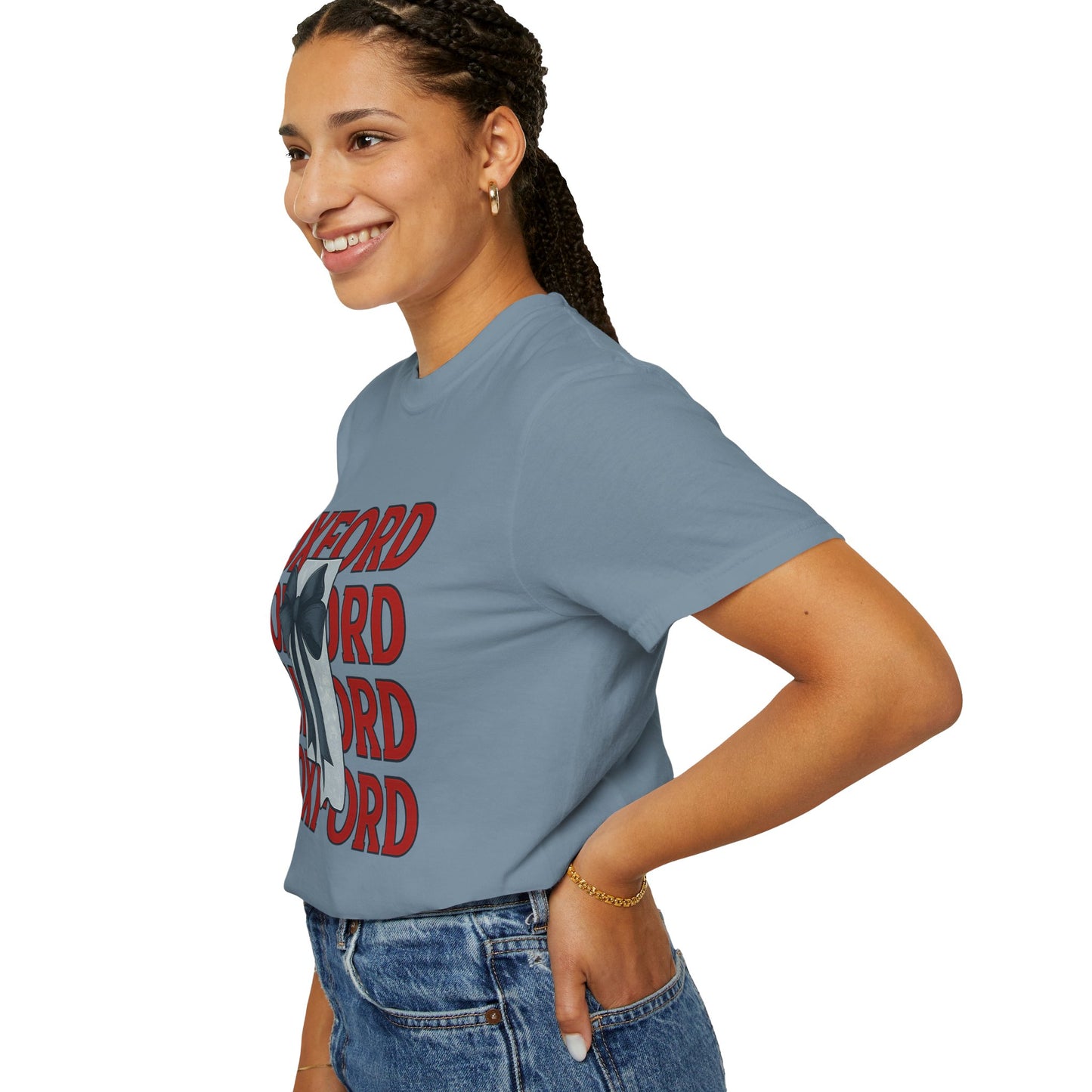 Oxford Bow Graphic Tee, Casual Unisex T-shirt, Gift for Students, College Apparel, Trendy Fashion Top, Birthday Gift