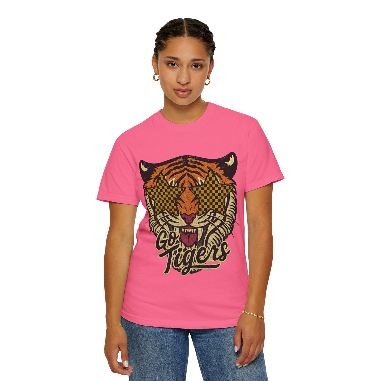 Bold Tiger Graphic Unisex T-Shirt - Go Tigers Design for Missouri Lovers