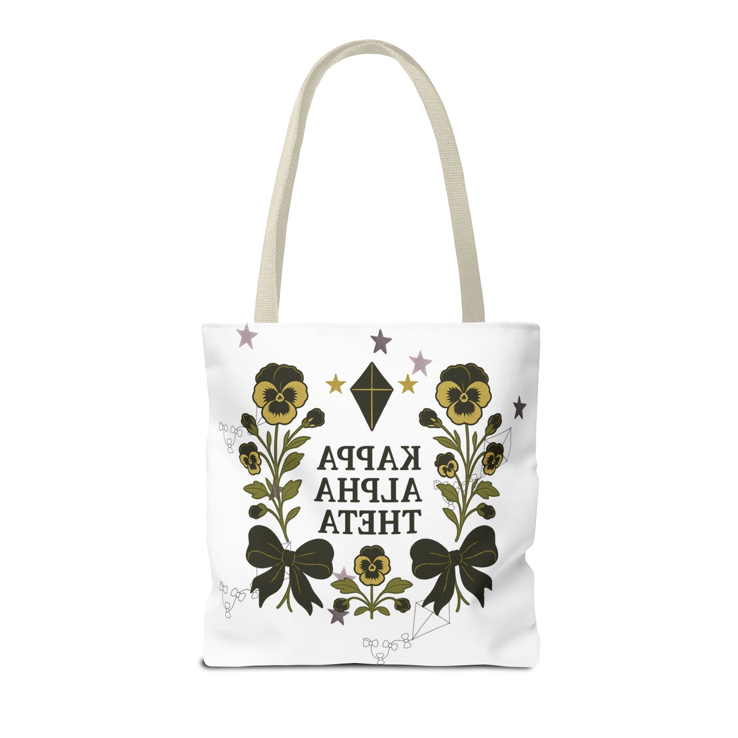 Floral Sorority Tote Bag | Kappa Alpha Theta, Eco-Friendly Bag, Gift for Sisters, College Accessory, Summer Outing Bag