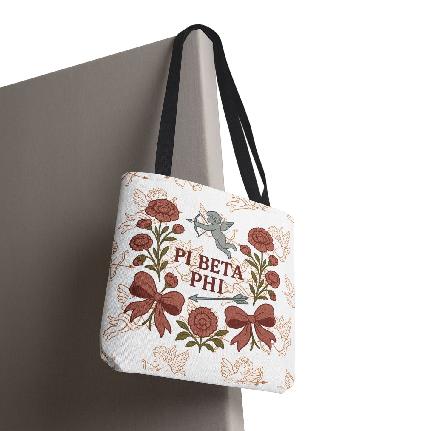 Floral Pi Phi Sorority Tote Bag