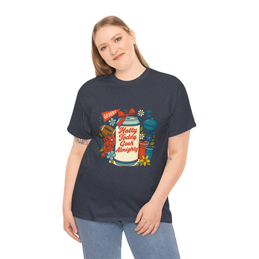 Hotty Toddy Heavy Cotton Tee - Unisex Graphic T-Shirt, Casual Wear, College Apparel, Gift for Students, Spring Break Fashion