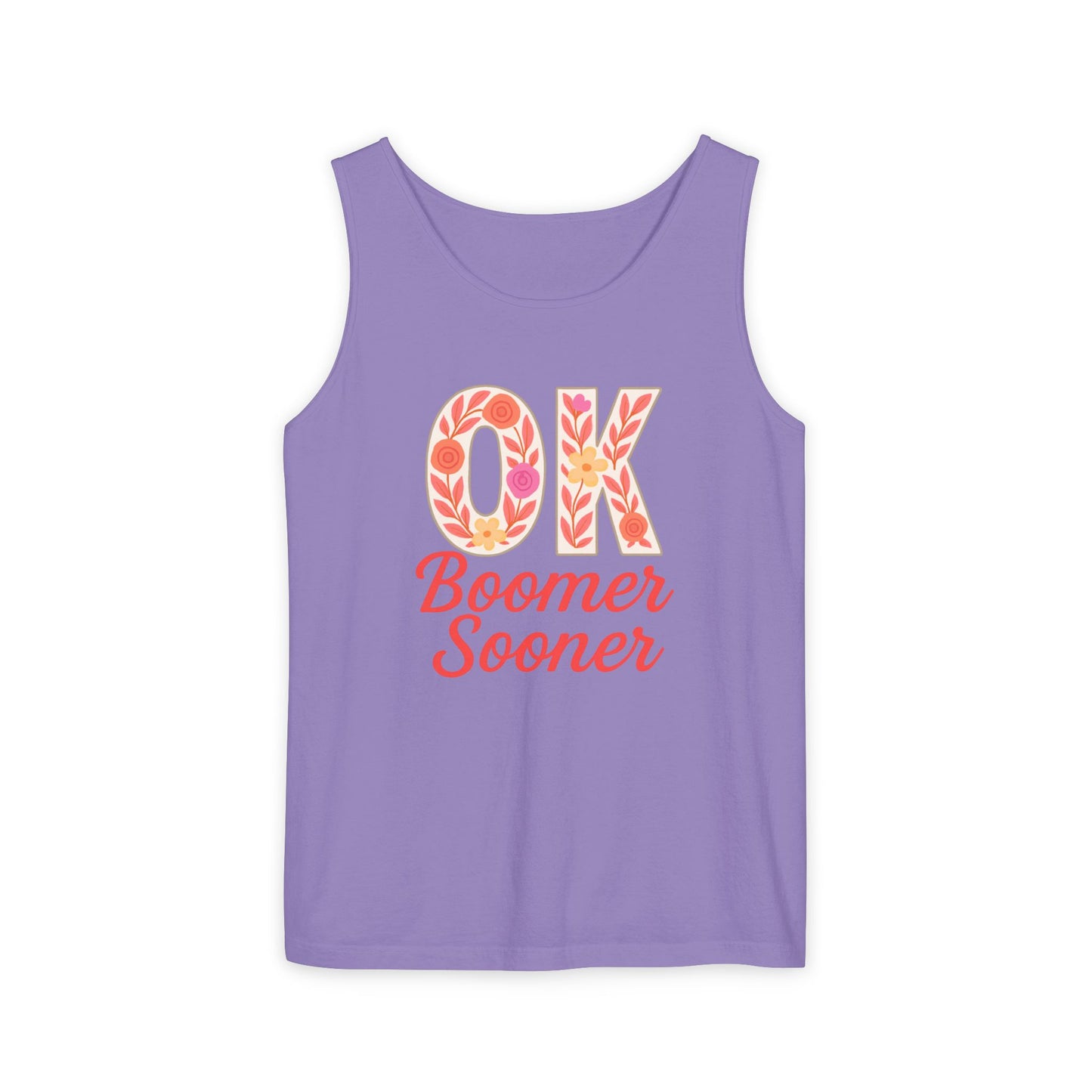 Oklahoma Comfort Colors Tank, Trendy Garment-Dyed Tank Top, OK Boomer Sooner, Casual Summer Wear, Gift for Graduates