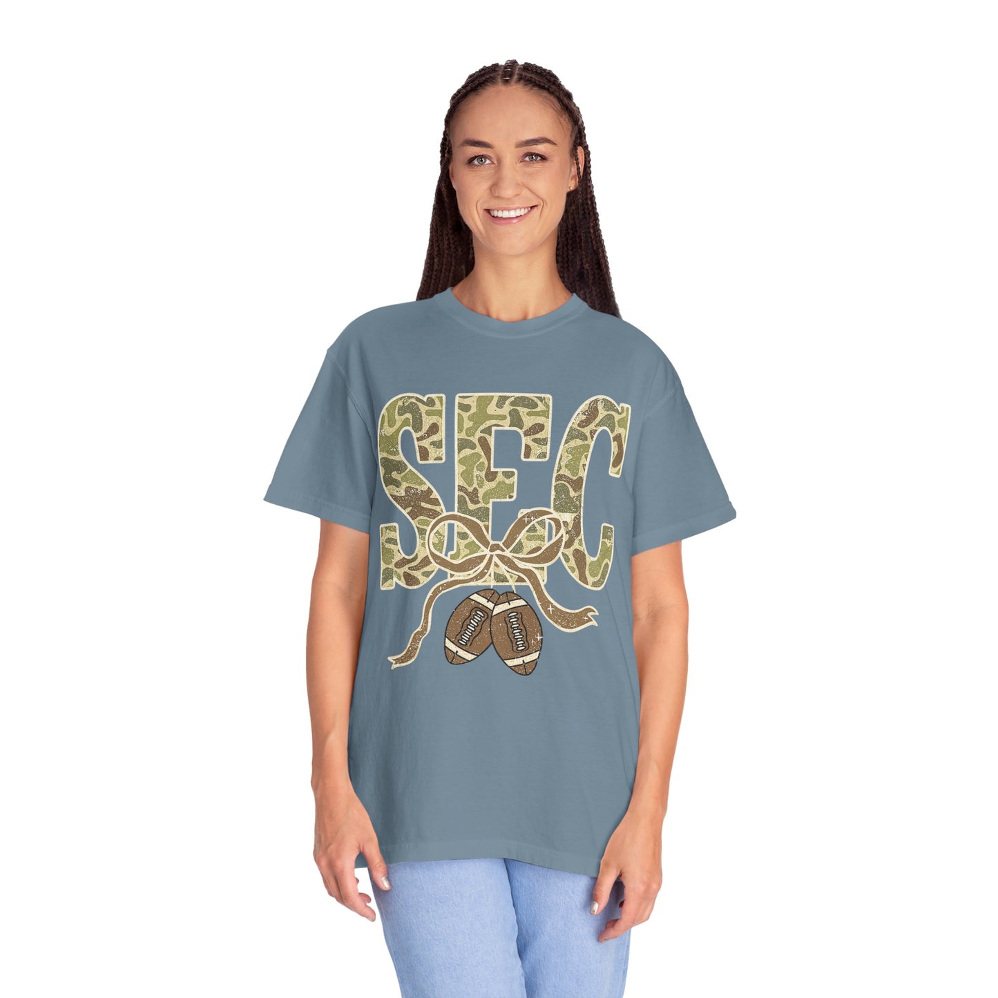 Camo Lettered Unisex T-Shirt - SEC Fan Gear - Gift for Him - Outdoor Wear