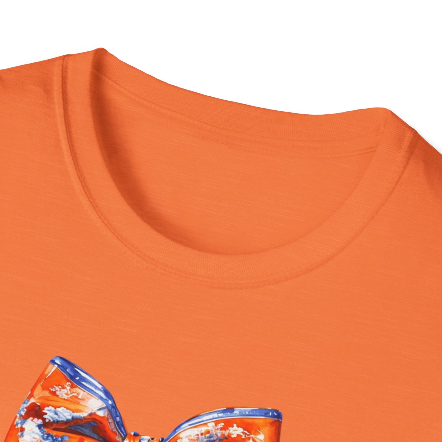 AU Coquette Boot Bow Cheerful Unisex T-Shirt with Bow Design - Perfect for Game Day, Sports Fans, Birthdays, and Casual Wear, Go Tigers!