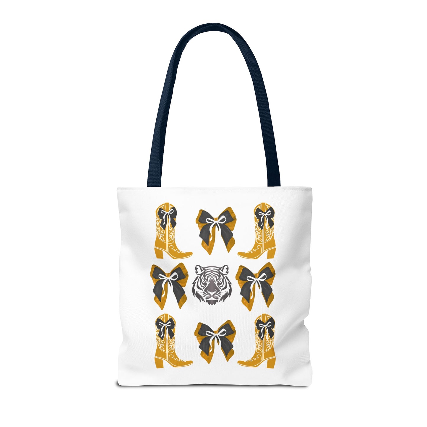 Mizzou tigers tote bag, missouri game day, Stylish Tote Bag with Boots and Tiger Design, missouri fan gift, missouri tigers alumni, graduation gift, mo tigers