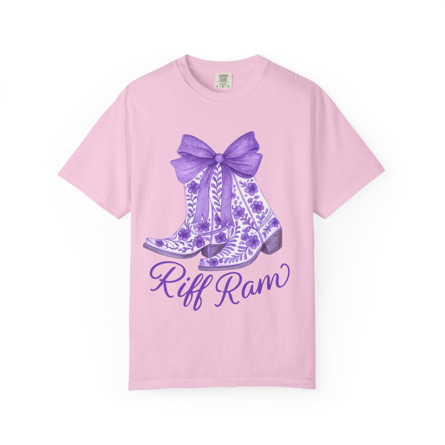 Purple Cowboy Boots T-Shirt | Western Style Tee, Festival Wear, Country Music Shirt, Gift for Horse Lovers, Casual Chic