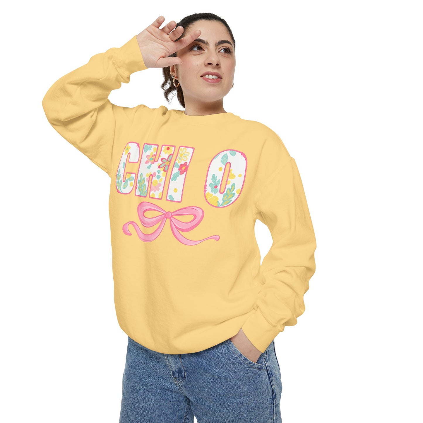 Colorful Floral Chill O Unisex Sweatshirt | Spring Fashion, Gift for Her