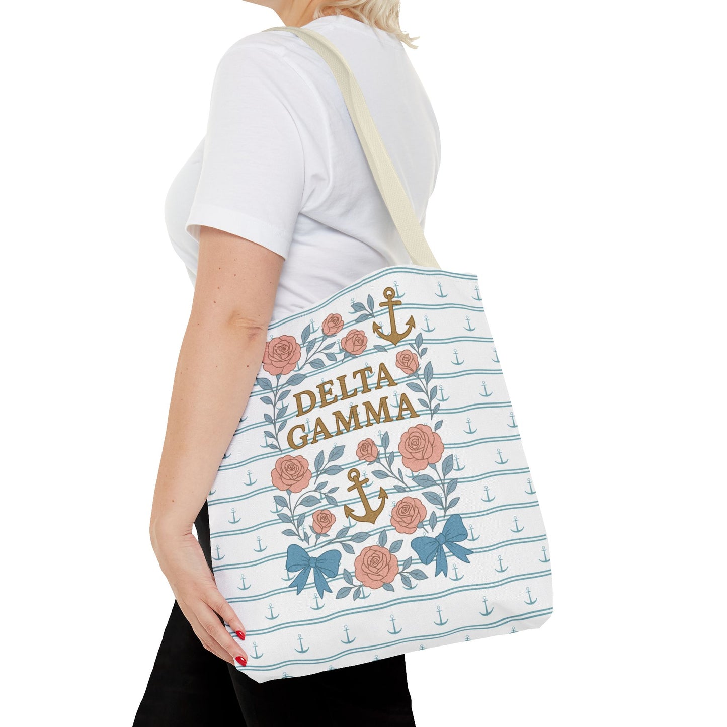 Floral Tote Bag - Delta Gamma Sisterhood Gift