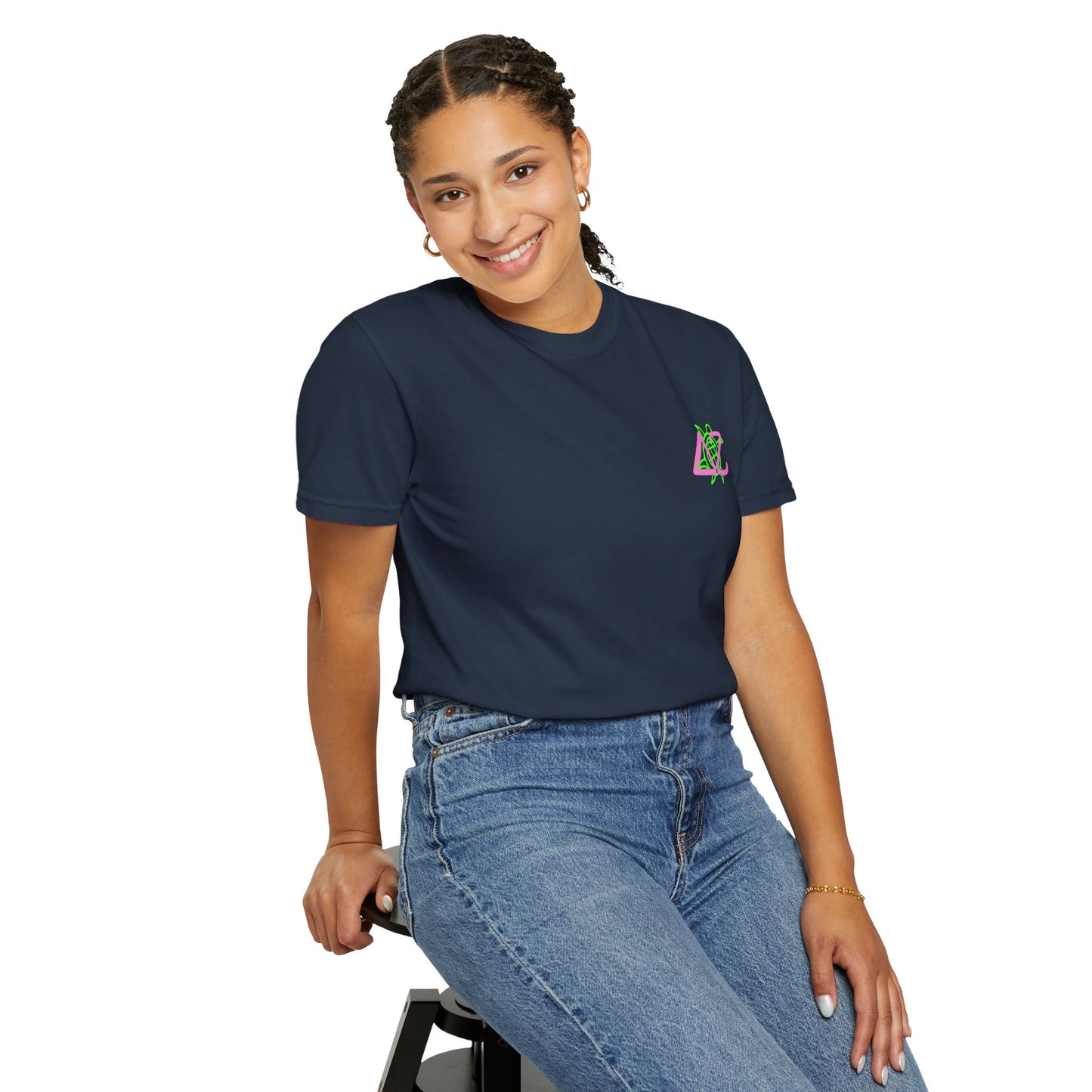 Delta Zeta Unisex T-Shirt, Sorority Shirt, Garment-Dyed Tee, Cute College Top, Sisterhood Apparel, Gift for Sorority Sisters
