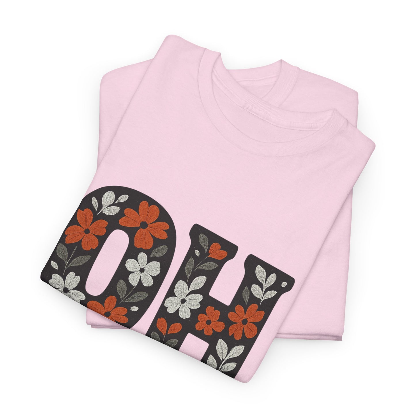 Bengals Floral Tee - Unisex Heavy Cotton
