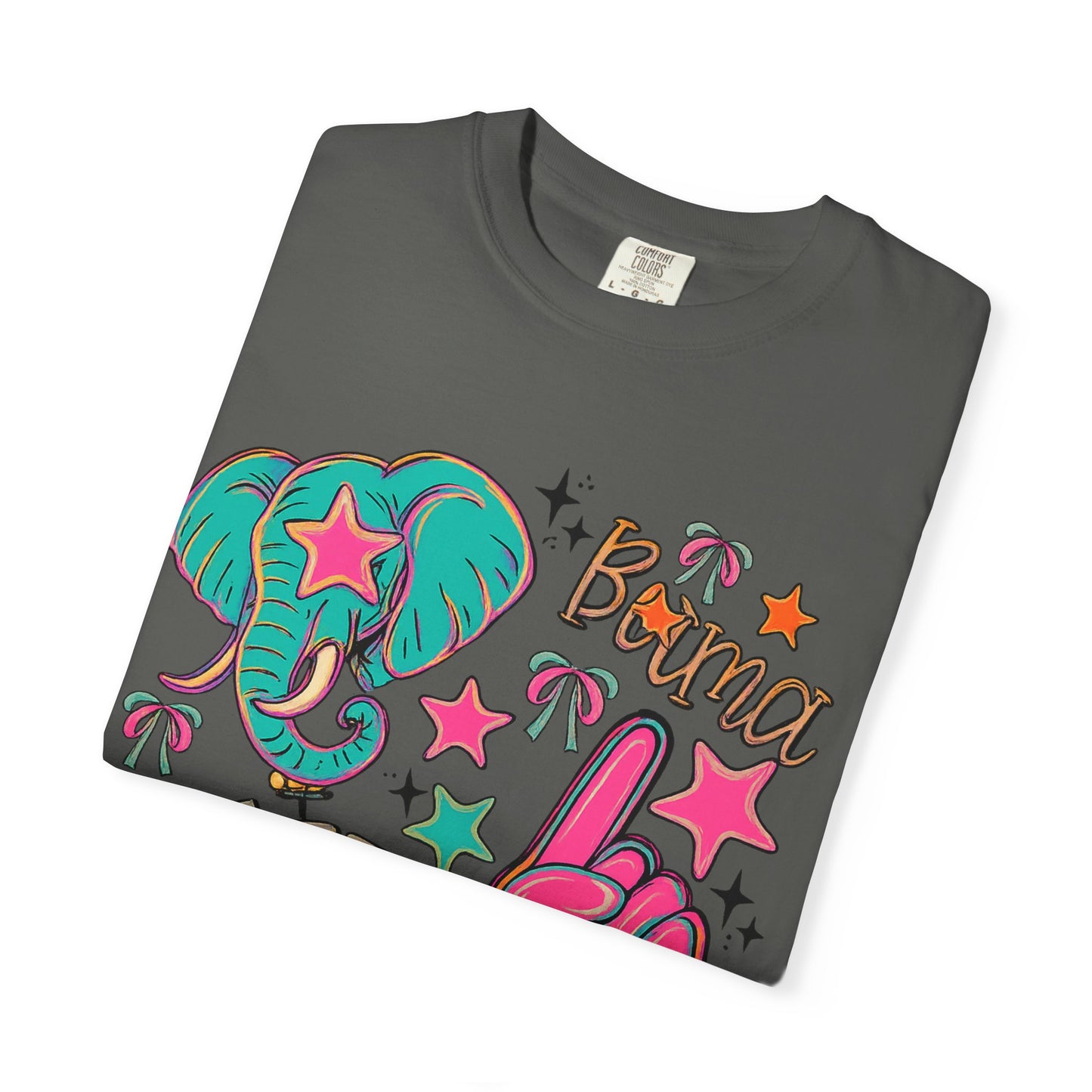 Preppy Neon Elephant Fan T-Shirt