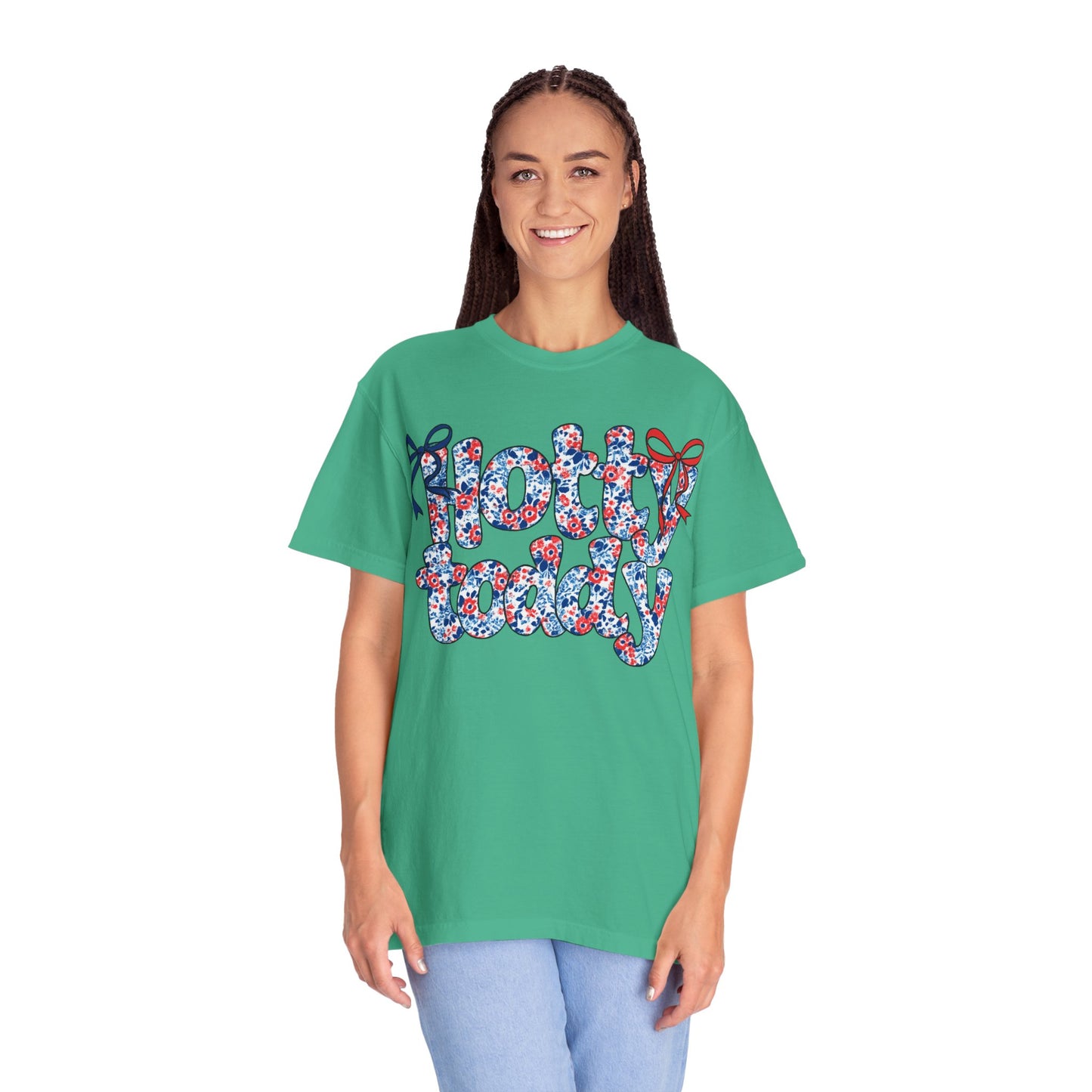 Floral Hotty Toddy Coquette Bow T-Shirt