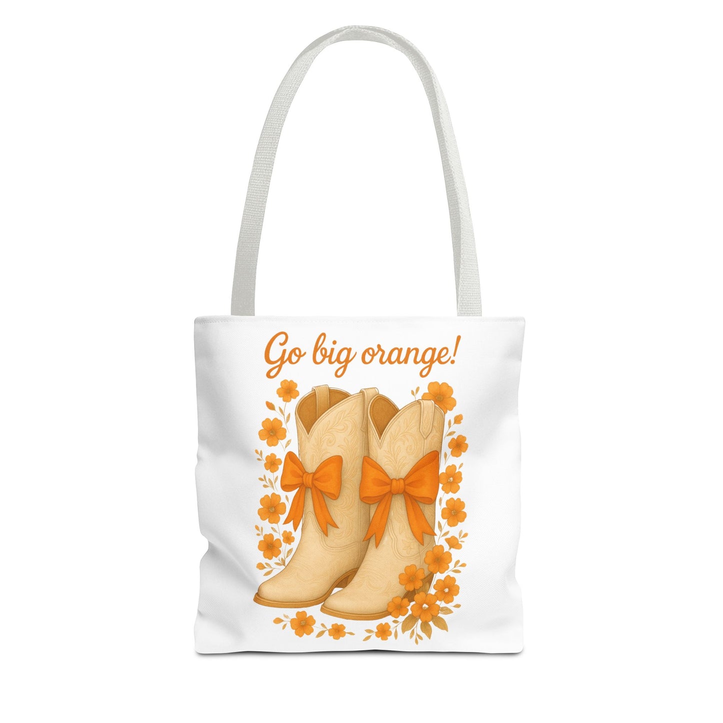 Tennessee Game Day, Floral Tote Bag, Coquette Bow Boot Design, Go Vols, Knoxville Tennessee, Alumni Gift, Rocky Top, Graduation Gift