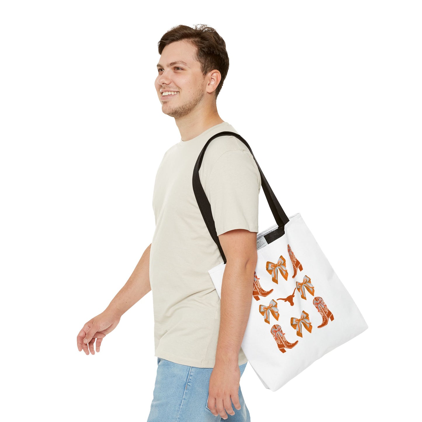 Tx longhorns Stylish Western Tote Bag, Cowgirl Style Accessories, Everyday Use, Gift for Rodeo Fans, hook em horns, texas game day, tx fan gift, graduation gift, texas alumni