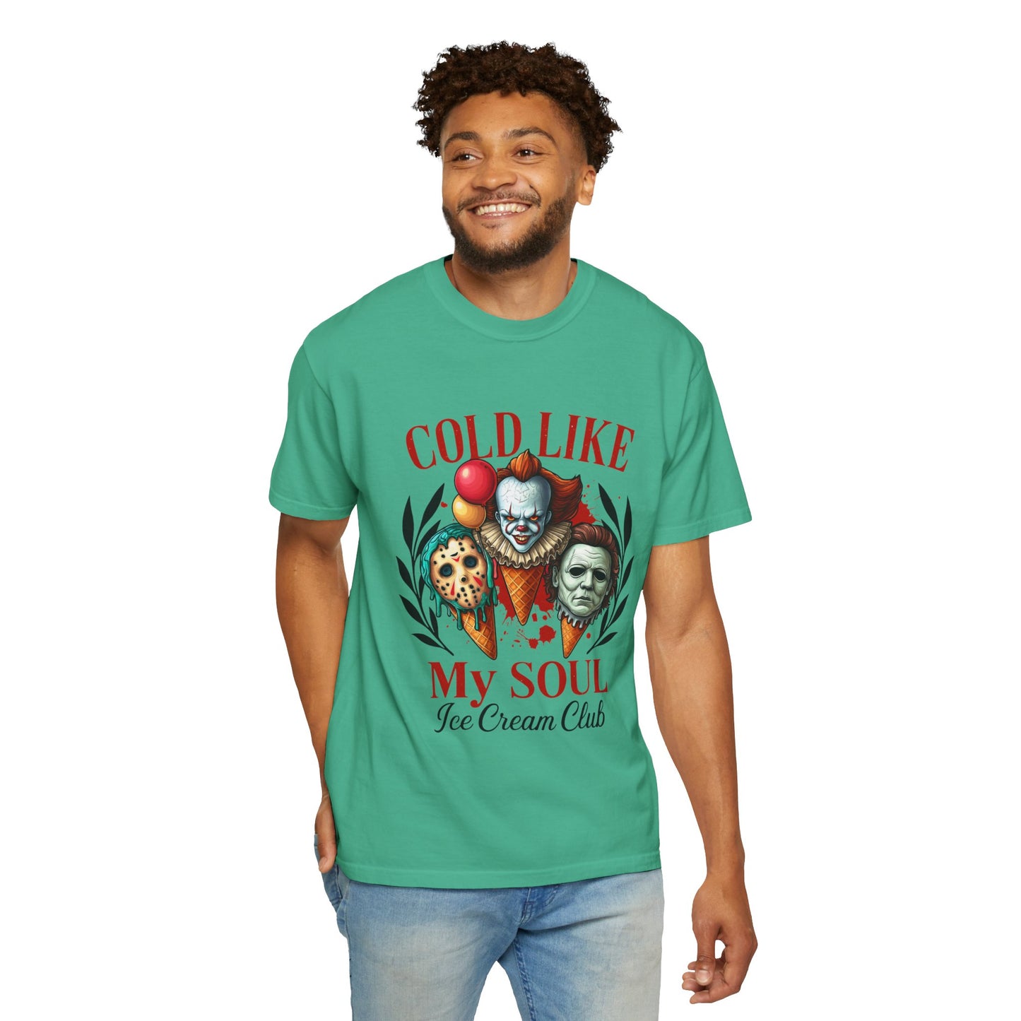 Chilling Soul T-Shirt, Vintage Horror Tee, Unisex Graphic Shirt, Ice Cream Lovers Gift, Fun Movie Merch