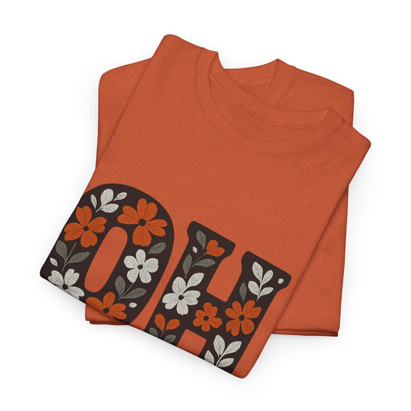 Bengals Floral Tee - Unisex Heavy Cotton