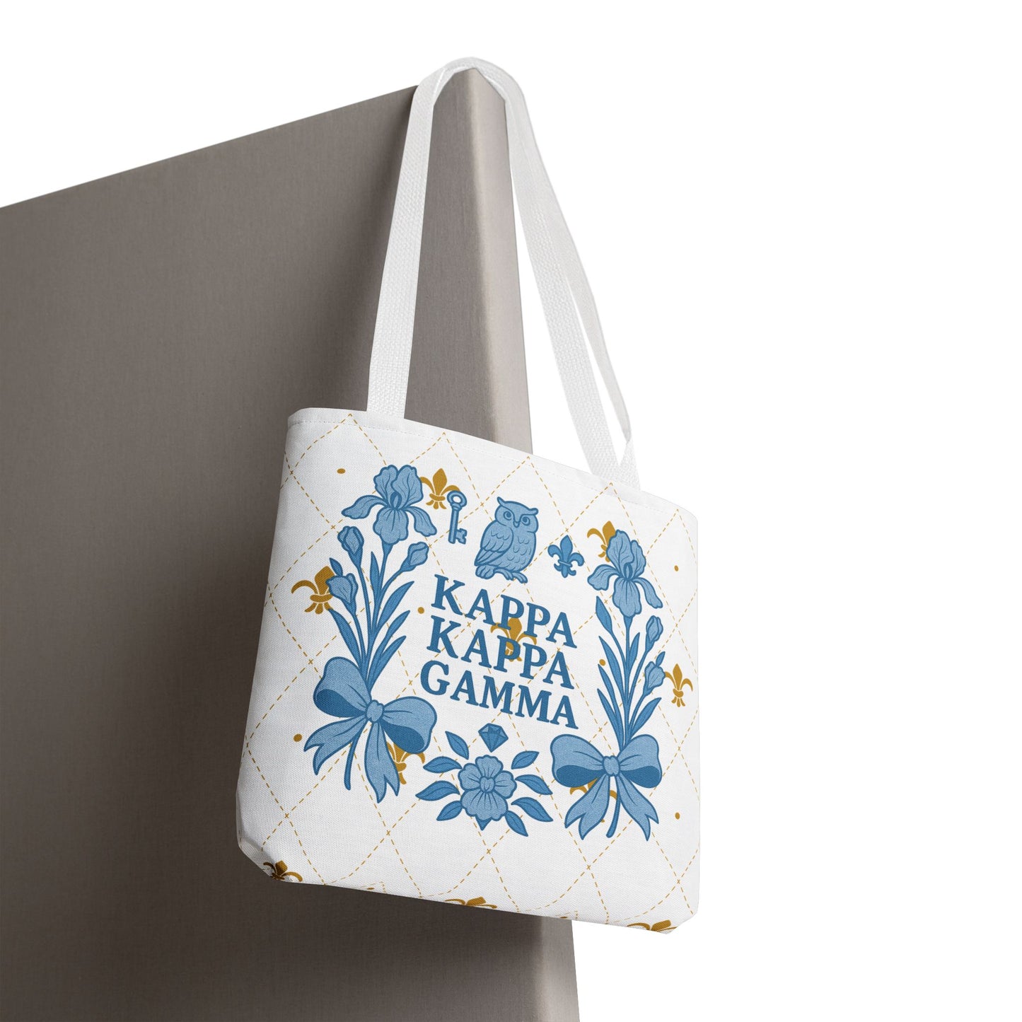 Floral KKG Sorority Tote Bag | College Student Gift, Event Tote