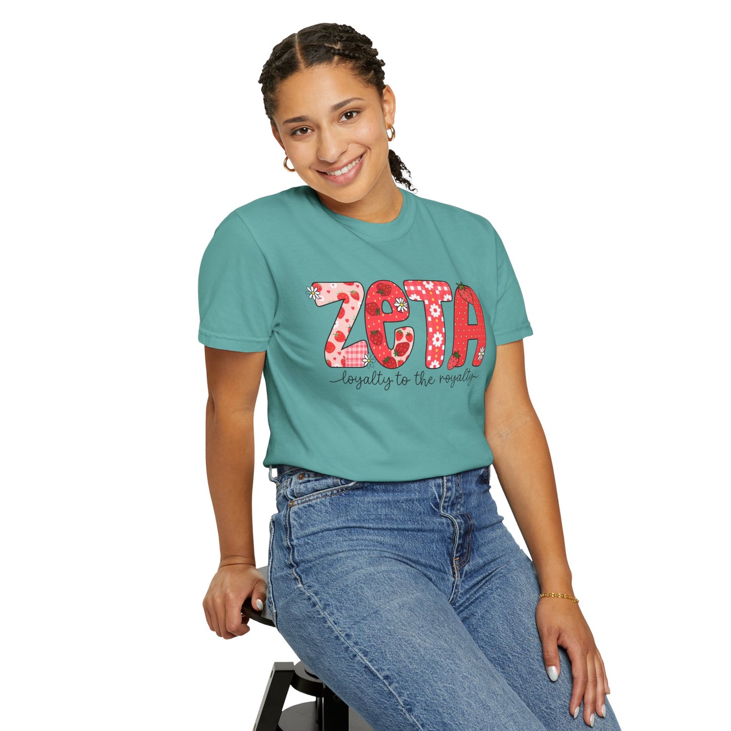 ZTALoyalty T-Shirt, Unisex Garment-Dyed Tee, Perfect for Sorority Events, Greek Life Apparel, Custom Festive Shirt, Everyday Casual Wear