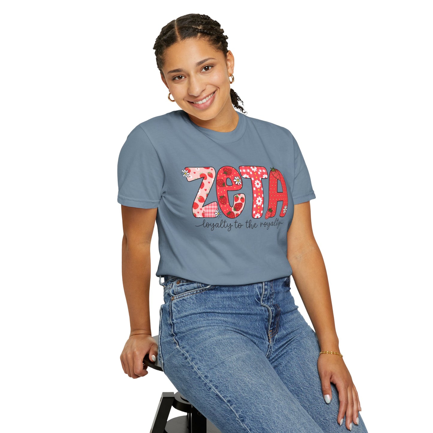 ZTALoyalty T-Shirt, Unisex Garment-Dyed Tee, Perfect for Sorority Events, Greek Life Apparel, Custom Festive Shirt, Everyday Casual Wear