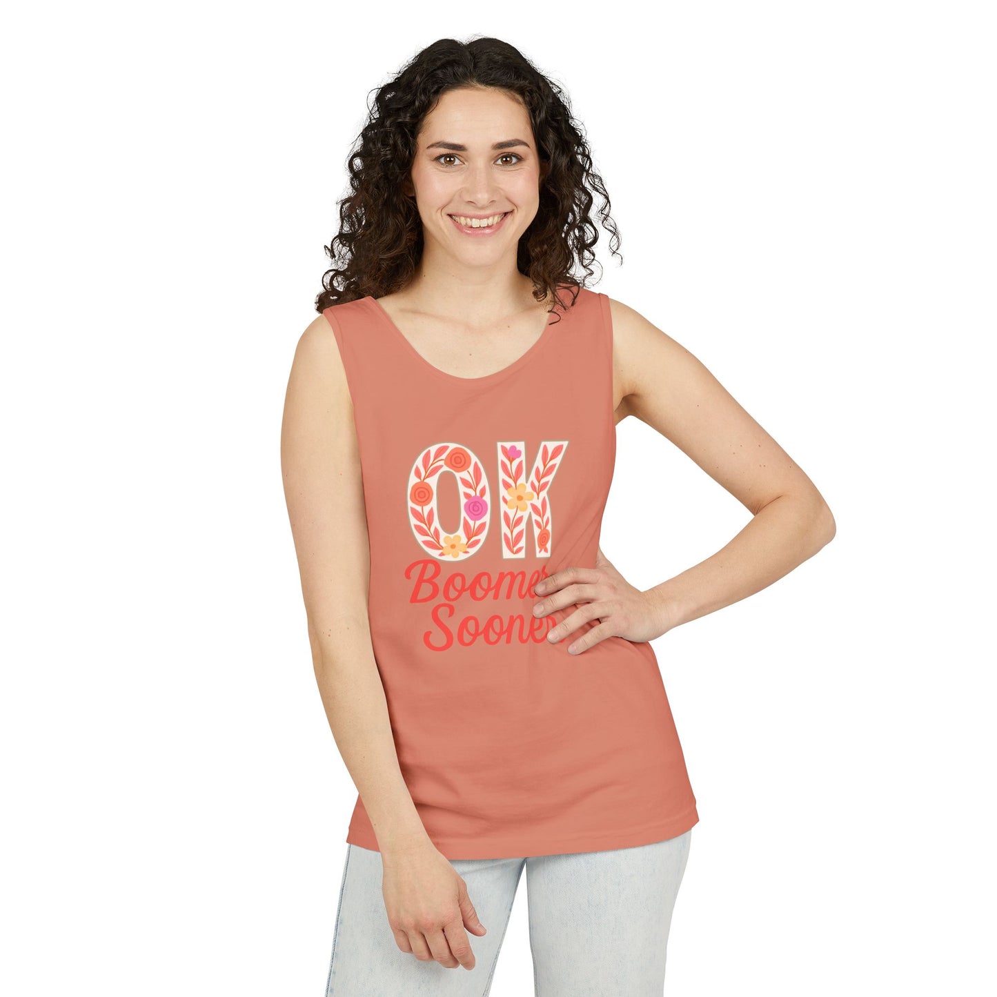 Oklahoma Comfort Colors Tank, Trendy Garment-Dyed Tank Top, OK Boomer Sooner, Casual Summer Wear, Gift for Graduates