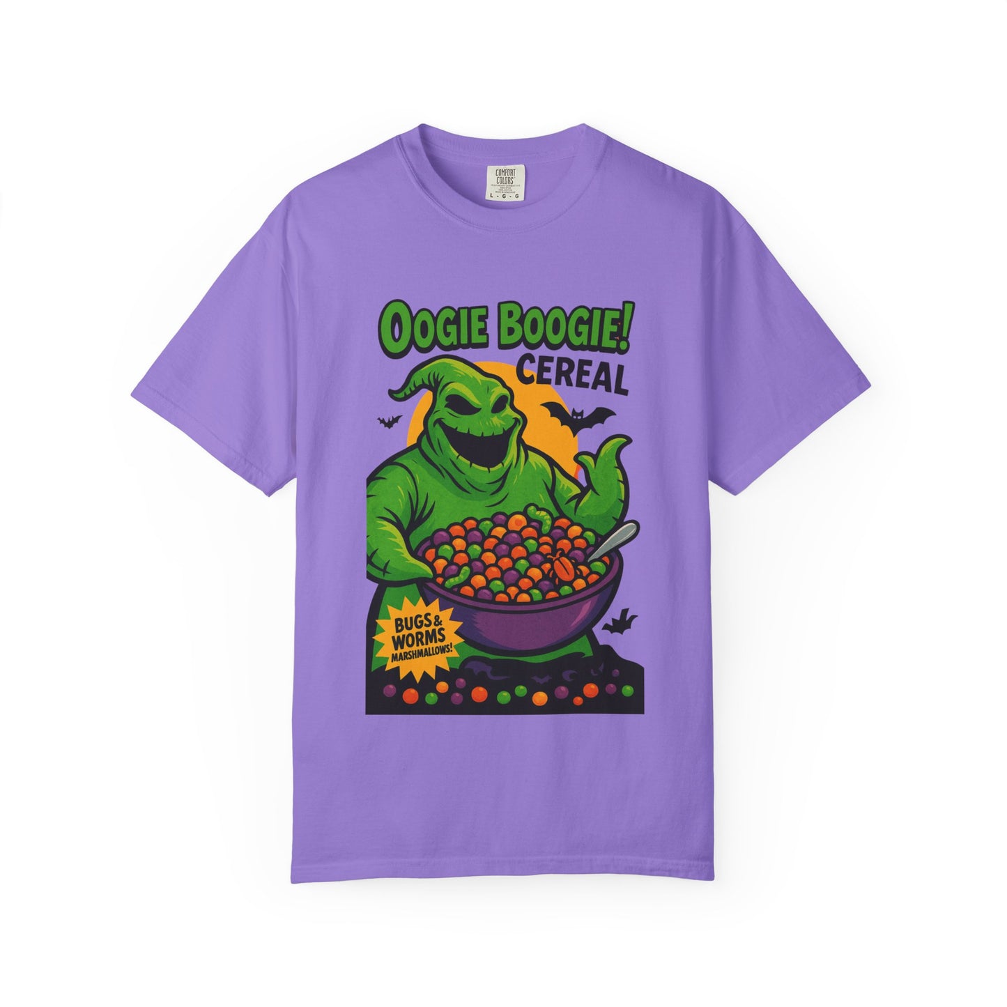 Oogie Boogie Cereal Unisex T-Shirt, Halloween Tee, Cartoon Apparel, Gifts for Fans, Unique Graphic Shirt, Spooky Style
