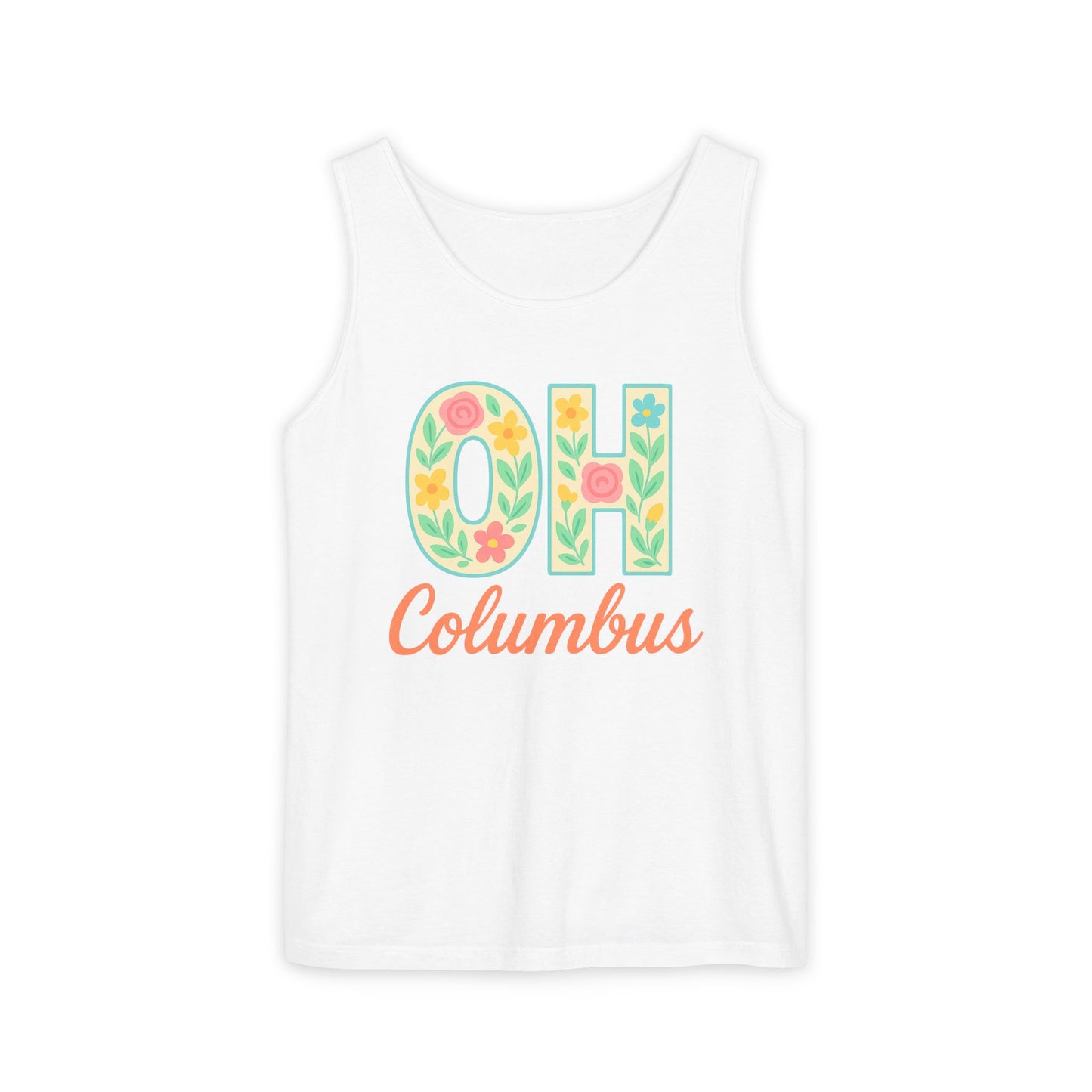 Ohio Spirit Unisex Garment-Dyed Tank Top, College Sports, Casual Wear, Gift for Graduates, Team Pride, Comfort Colors, Graduation Gift, Go Bucks